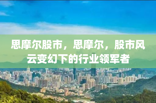 思摩尔股市，思摩尔，股市风云变幻下的行业领军者