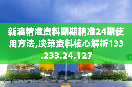 新澳精准资料期期精准24期使用方法,决策资料核心解析133.233.24.127