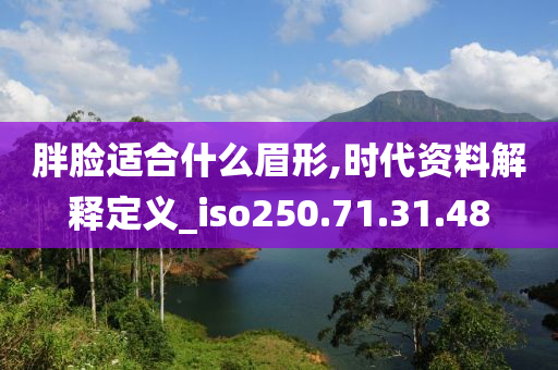 胖脸适合什么眉形,时代资料解释定义_iso250.71.31.48