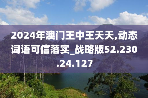 2024年澳门王中王天天,动态词语可信落实_战略版52.230.24.127