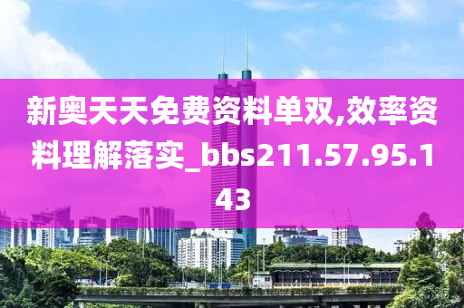 新奥天天免费资料单双,效率资料理解落实_bbs211.57.95.143