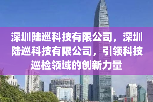 深圳陆巡科技有限公司，深圳陆巡科技有限公司，引领科技巡检领域的创新力量